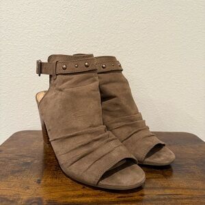 Circus by Sam Edelman - Emmy Elegant Brown Suede Heeled Ankle Boots Size 8.5